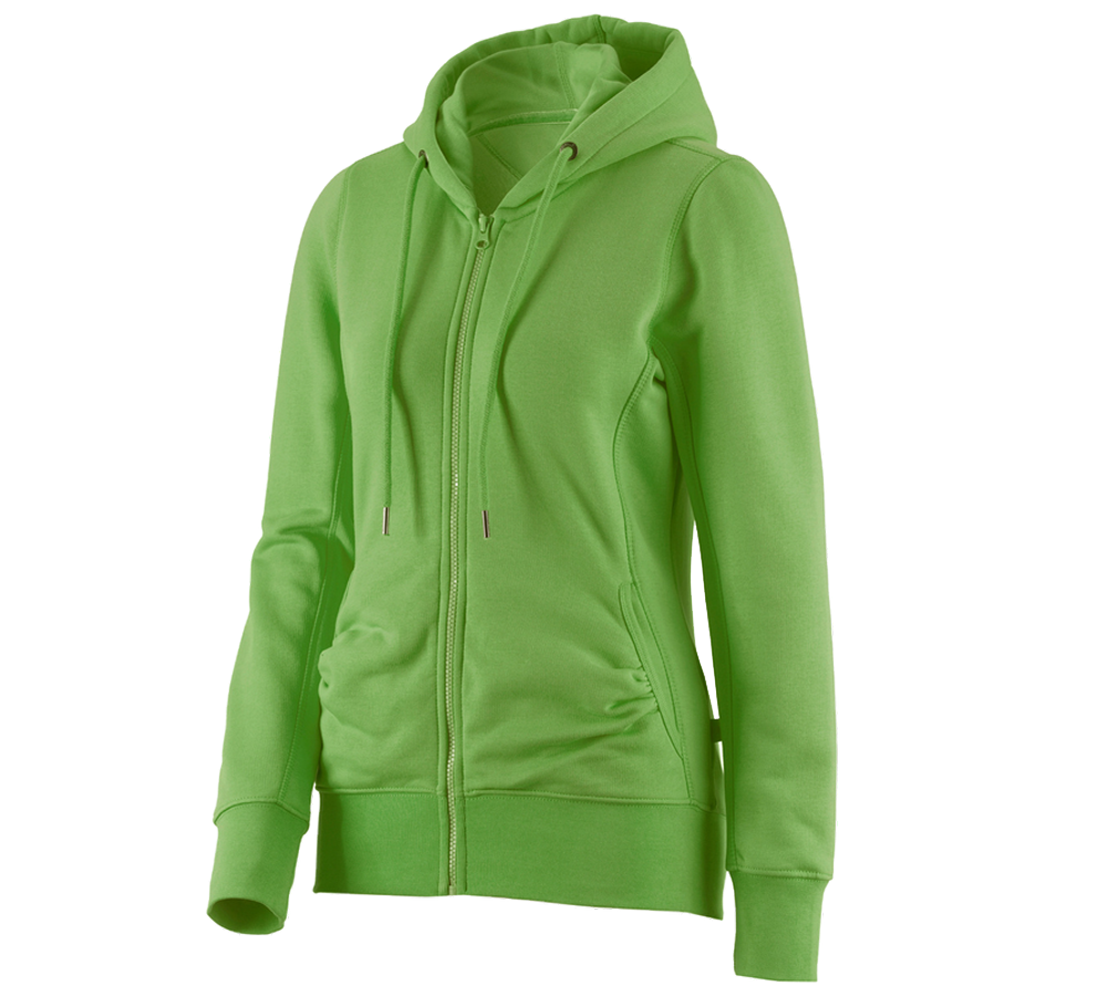 Trička | Svetry | Košile: e.s. Hoody-Bunda Sweat poly cotton, dámské + mořská zelená