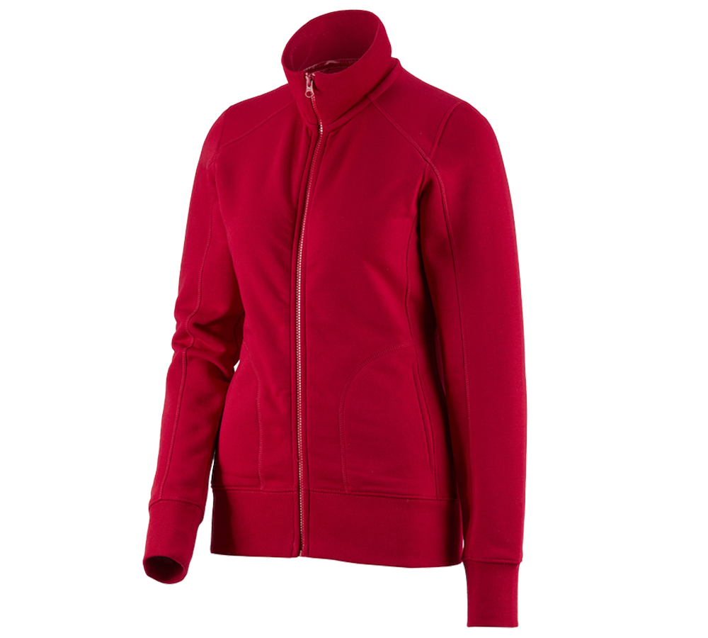Trička | Svetry | Košile: e.s. Bunda Sweat poly cotton, dámské + ohnivě červená