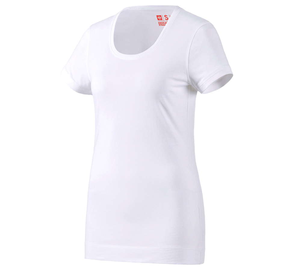 Trička | Svetry | Košile: e.s. Long-Tričko cotton, dámské + bílá