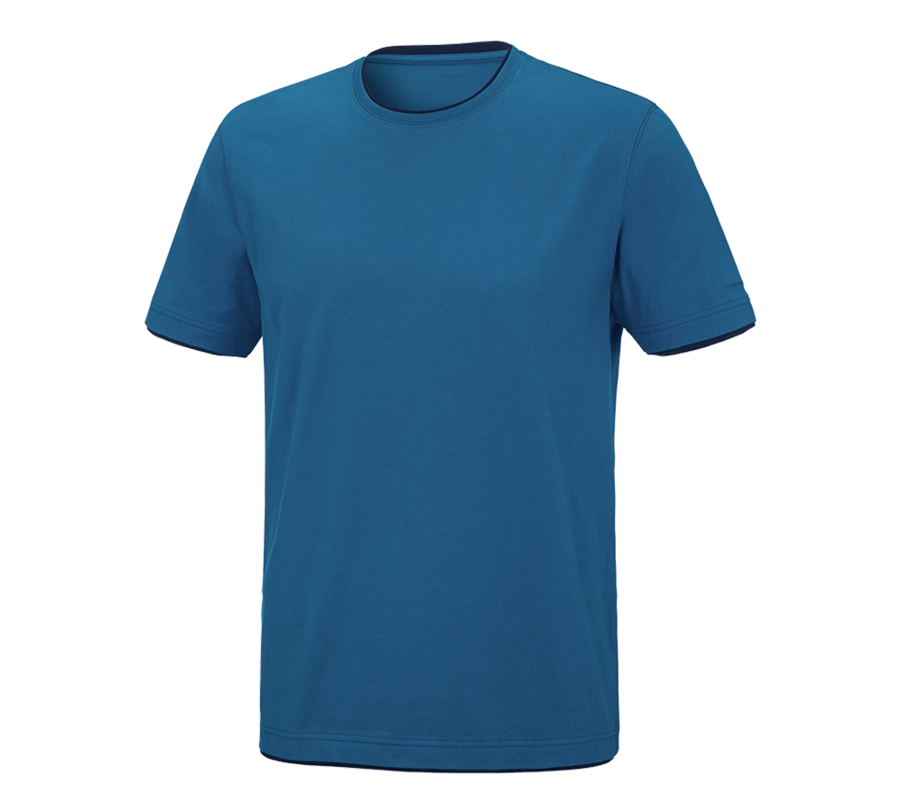 Trička, svetry & košile: e.s. Tričko cotton stretch Layer + atol/tmavomodrá