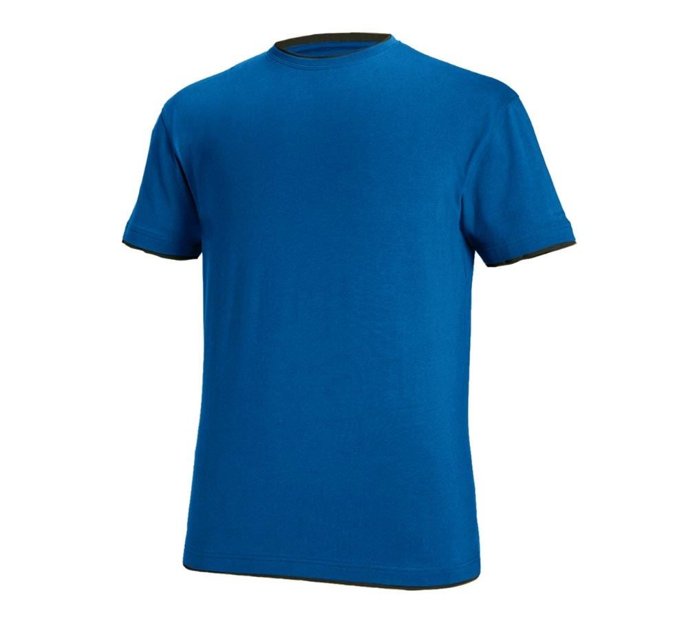 Trička, svetry & košile: e.s. Tričko cotton stretch Layer + enciánově modrá/grafit