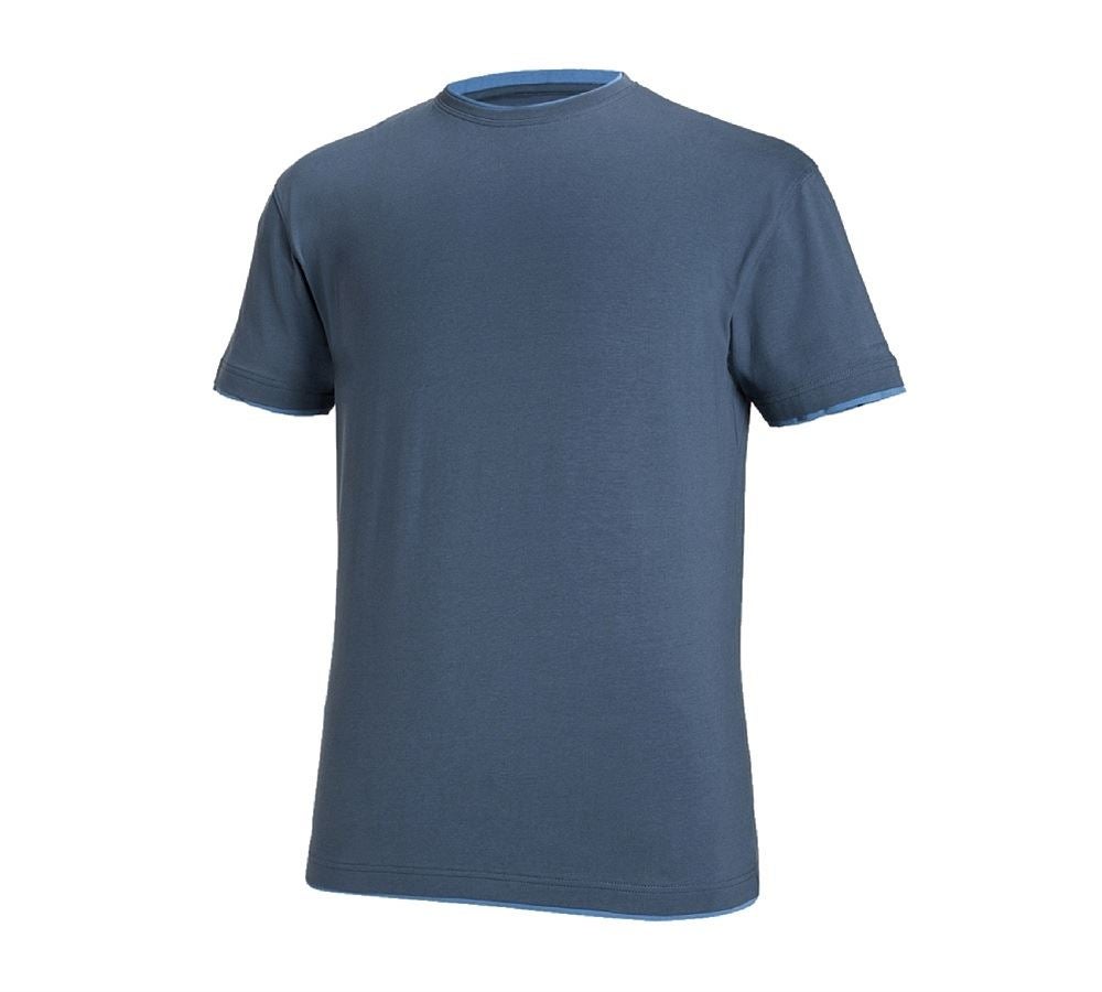 Trička, svetry & košile: e.s. Tričko cotton stretch Layer + pacifik/kobalt