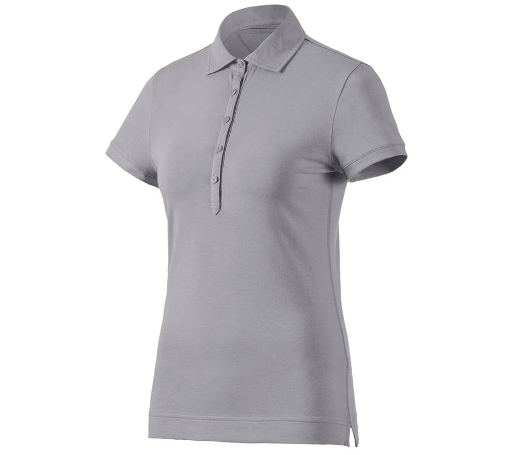 Trička | Svetry | Košile: e.s. Polo-Tričko cotton stretch, dámské + platinová