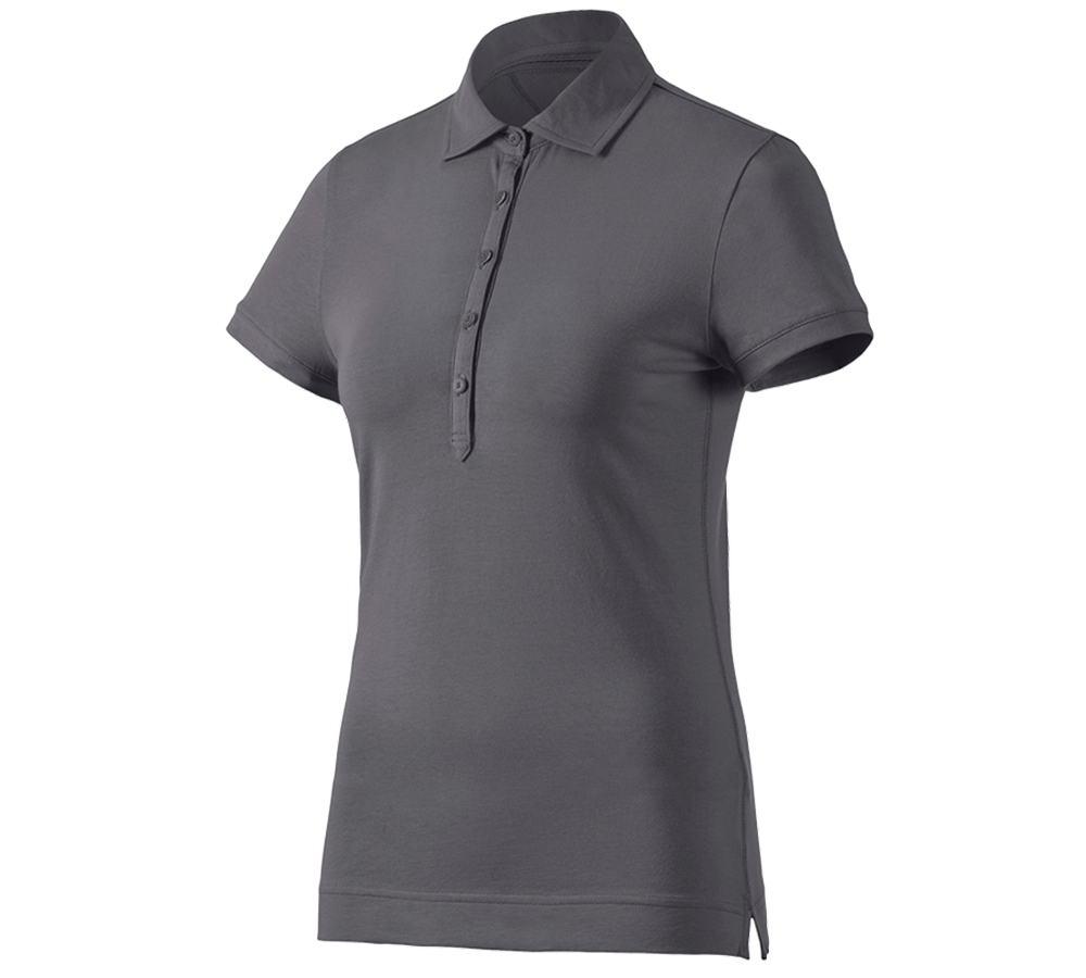 Trička | Svetry | Košile: e.s. Polo-Tričko cotton stretch, dámské + antracit