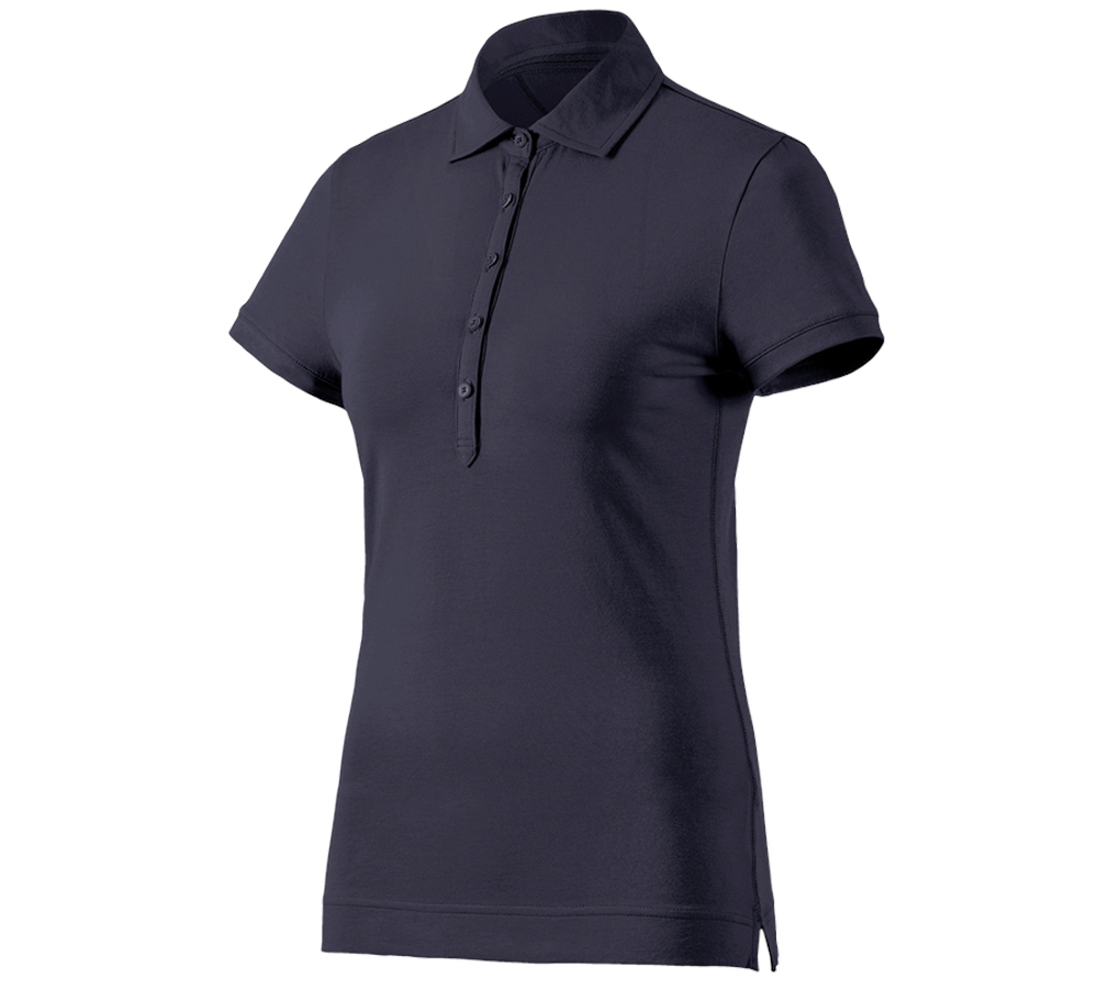 Trička | Svetry | Košile: e.s. Polo-Tričko cotton stretch, dámské + tmavomodrá
