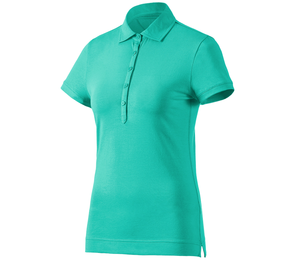Trička | Svetry | Košile: e.s. Polo-Tričko cotton stretch, dámské + laguna