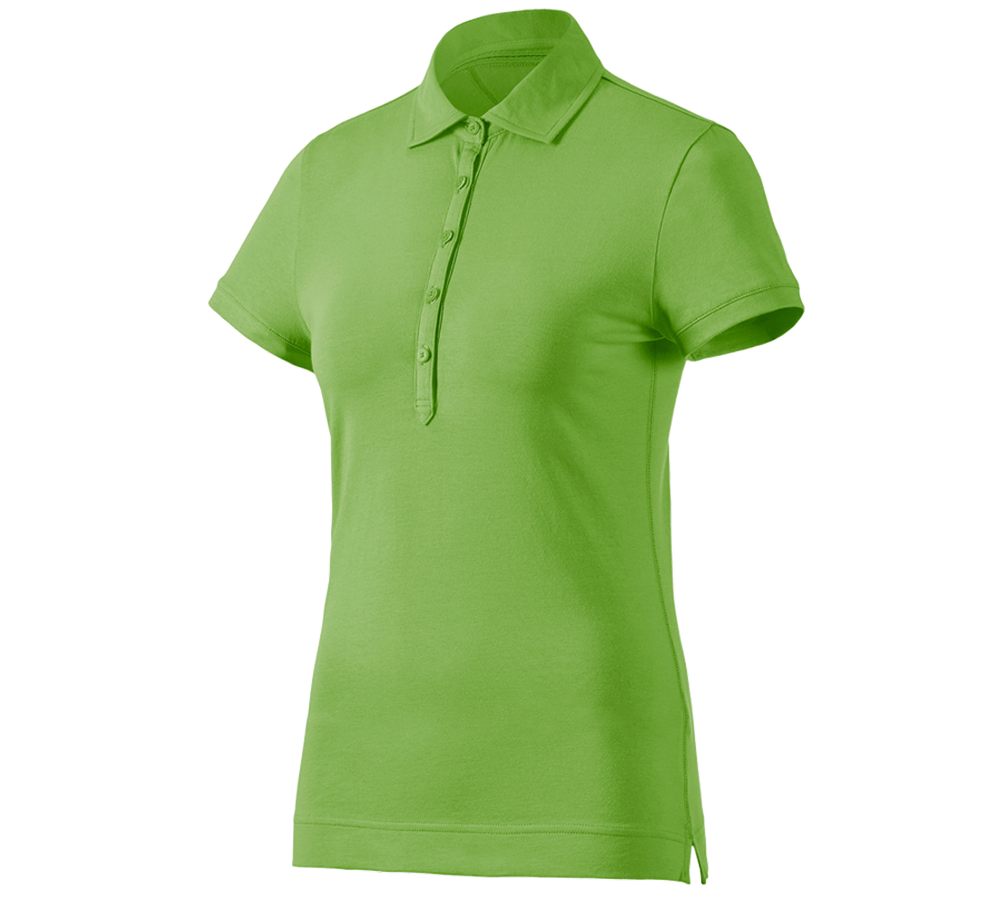 Témata: e.s. Polo-Tričko cotton stretch, dámské + mořská zelená