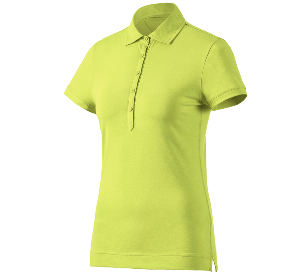 Trička | Svetry | Košile: e.s. Polo-Tričko cotton stretch, dámské + májové zelená