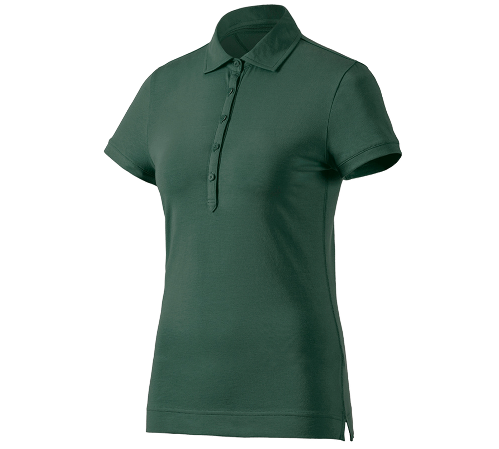 Trička | Svetry | Košile: e.s. Polo-Tričko cotton stretch, dámské + zelená