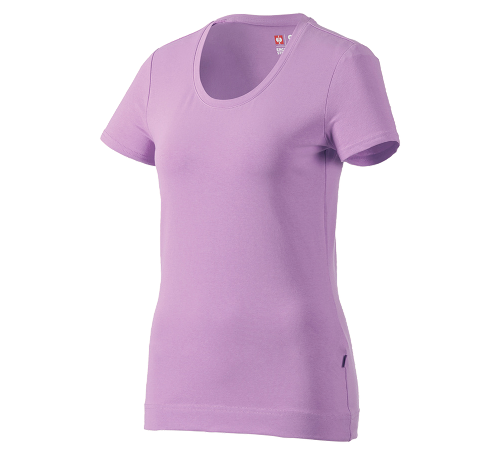 Trička | Svetry | Košile: e.s. Tričko cotton stretch, dámské + levandulová