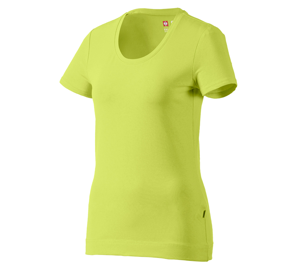 Témata: e.s. Tričko cotton stretch, dámské + májové zelená