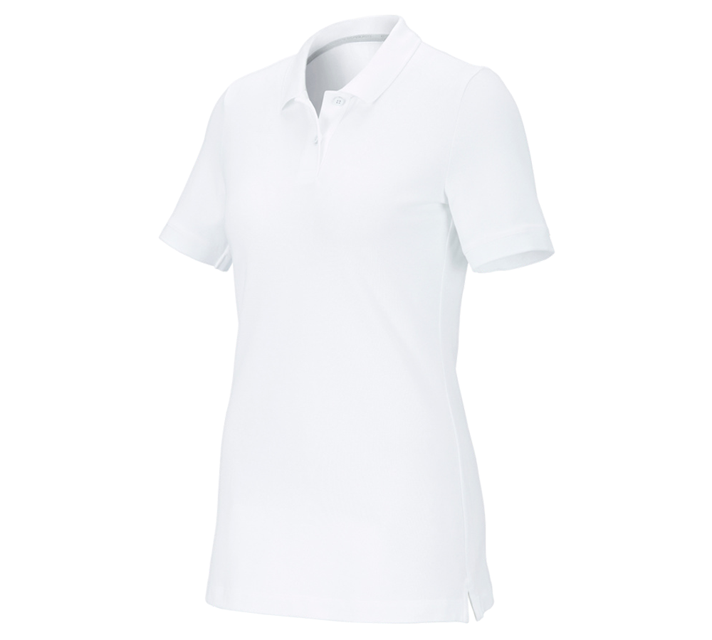 Trička | Svetry | Košile: e.s. Pique-Polo cotton stretch, dámské + bílá