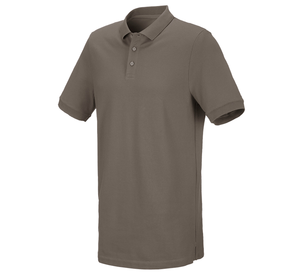 Trička, svetry & košile: e.s. Pique-Polo cotton stretch, long fit + kámen