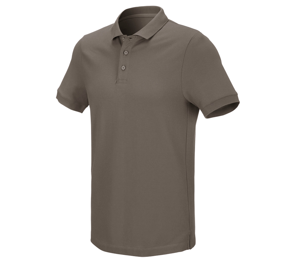 Trička, svetry & košile: e.s. Pique-Polo cotton stretch + kámen