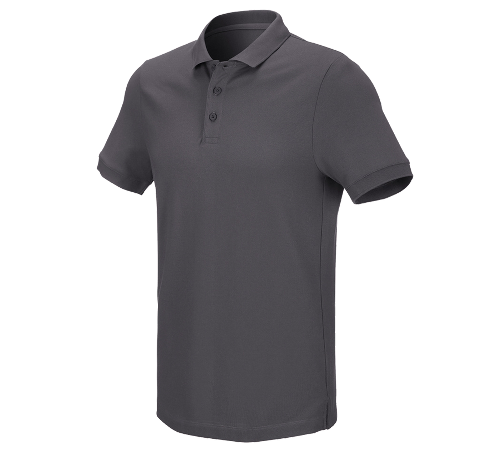 Trička, svetry & košile: e.s. Pique-Polo cotton stretch + antracit