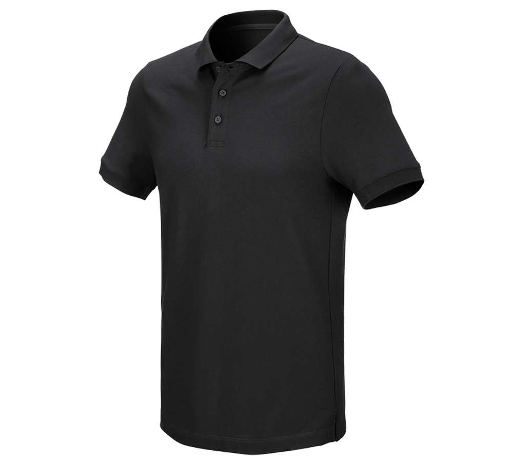 Trička, svetry & košile: e.s. Pique-Polo cotton stretch + černá