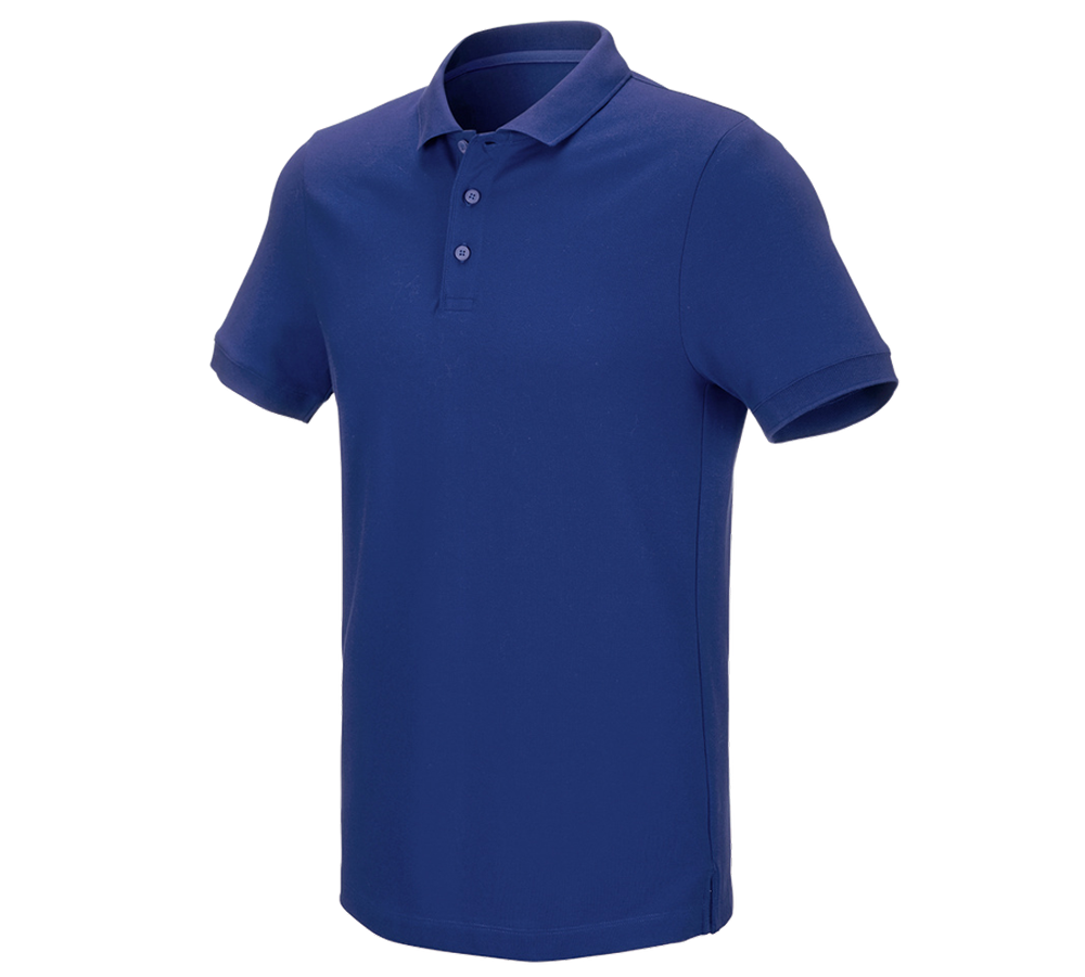 Trička, svetry & košile: e.s. Pique-Polo cotton stretch + modrá chrpa