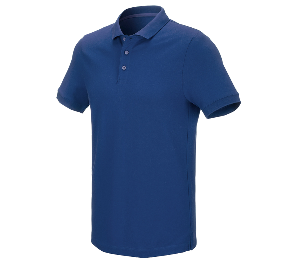 Trička, svetry & košile: e.s. Pique-Polo cotton stretch + alkalická modrá