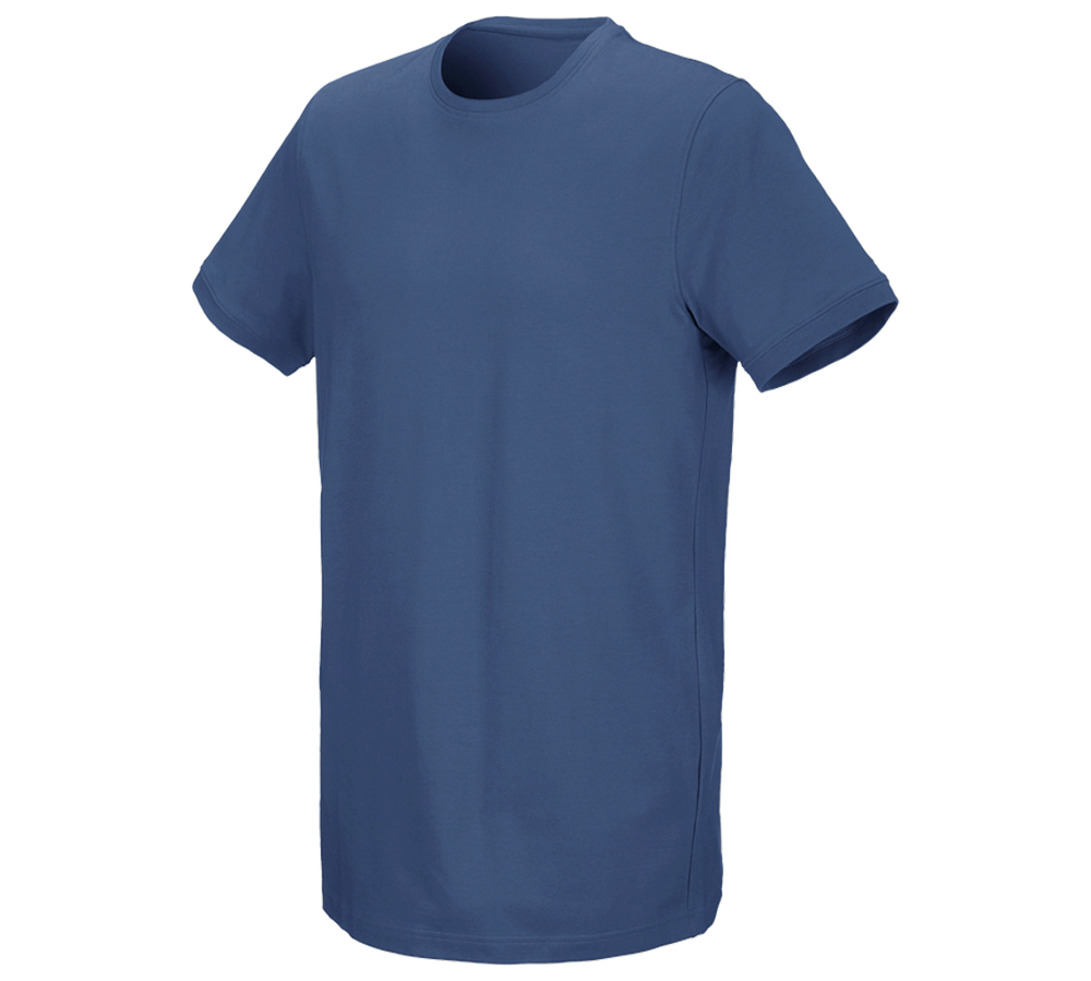 Trička, svetry & košile: e.s. Tričko cotton stretch, long fit + kobalt
