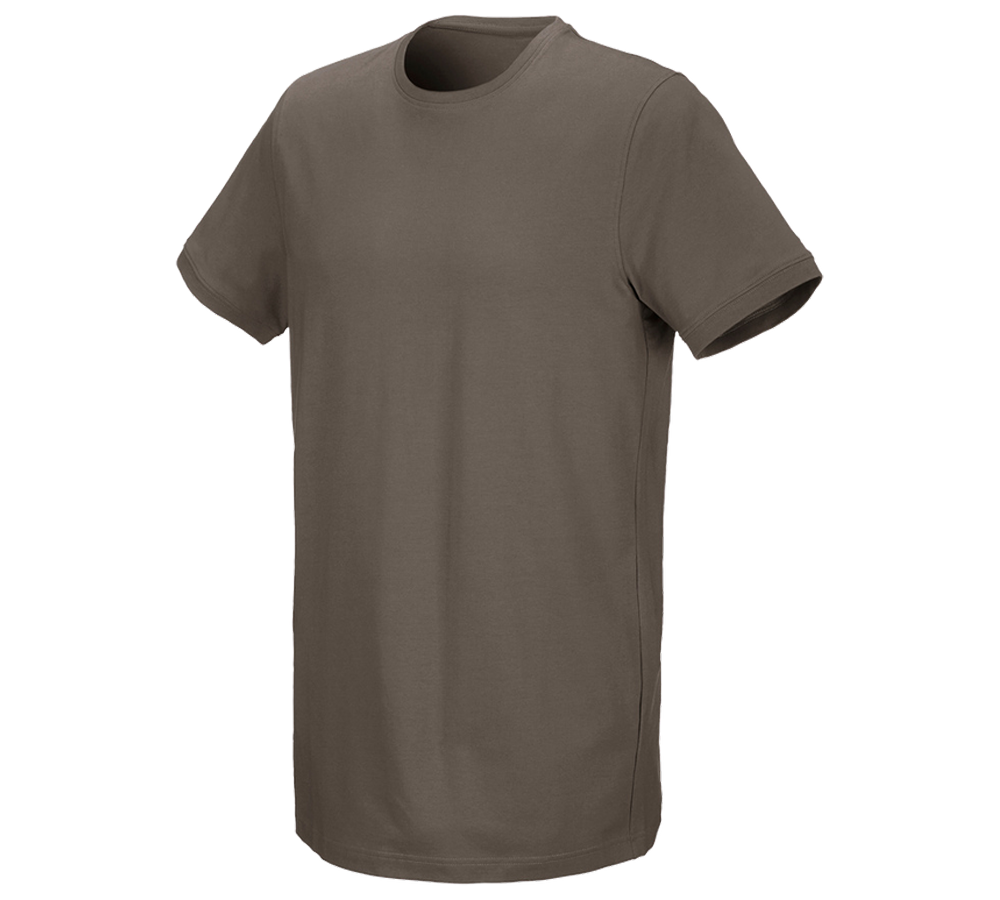Trička, svetry & košile: e.s. Tričko cotton stretch, long fit + kámen