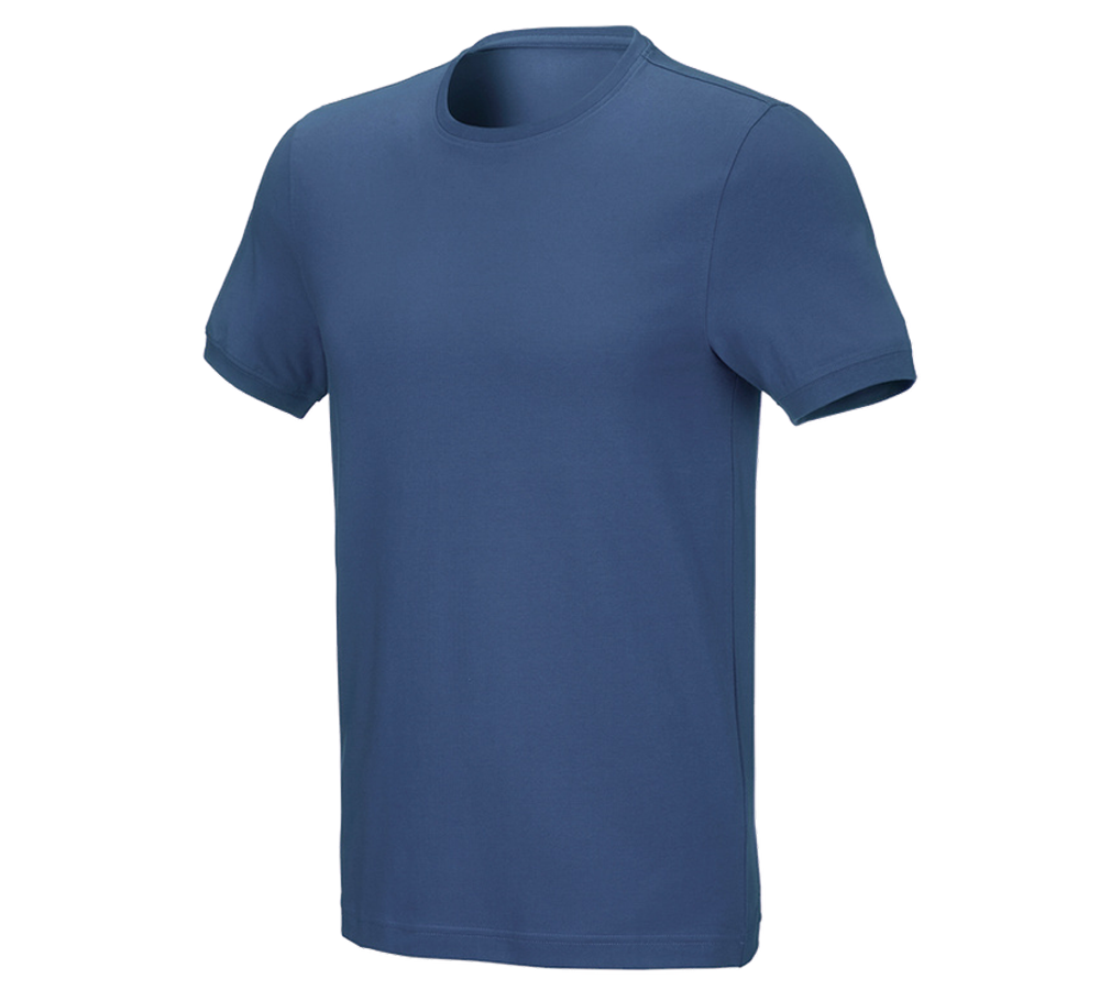 Trička, svetry & košile: e.s. Tričko cotton stretch, slim fit + kobalt