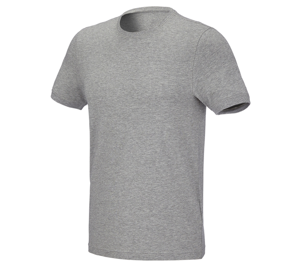 Trička, svetry & košile: e.s. Tričko cotton stretch, slim fit + šedý melír