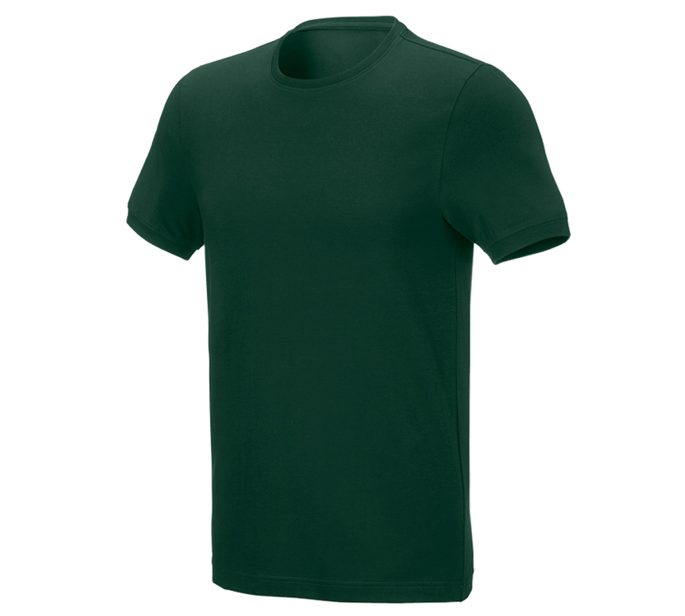 Trička, svetry & košile: e.s. Tričko cotton stretch, slim fit + zelená