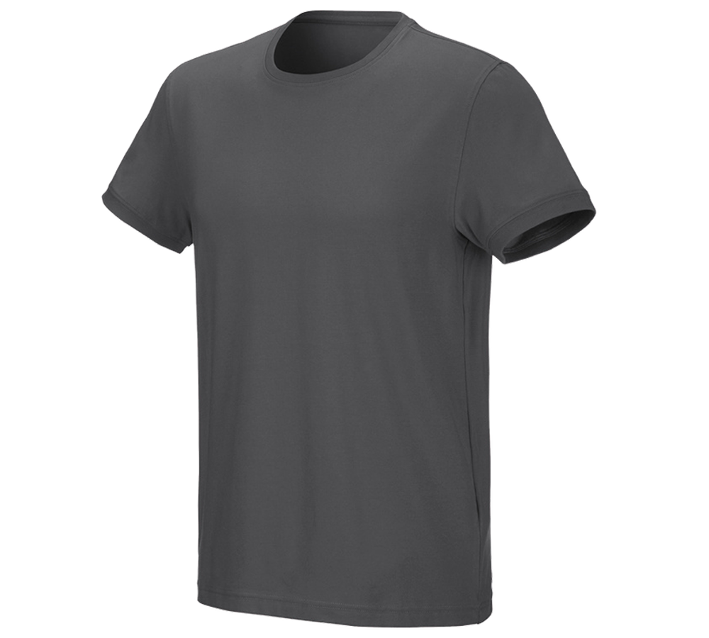 Trička, svetry & košile: e.s. Tričko cotton stretch + antracit