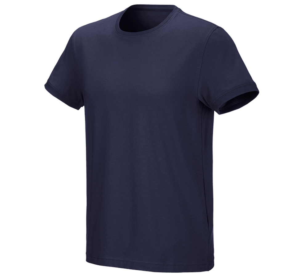 Trička, svetry & košile: e.s. Tričko cotton stretch + tmavomodrá