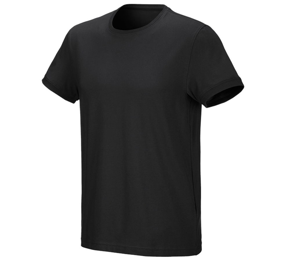 Trička, svetry & košile: e.s. Tričko cotton stretch + černá