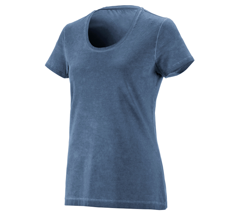 Trička | Svetry | Košile: e.s. Tričko vintage cotton stretch, dámská + antická modrá vintage