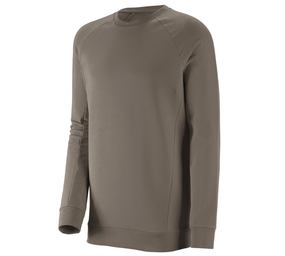 Trička, svetry & košile: e.s. Mikina cotton stretch, long fit + kámen