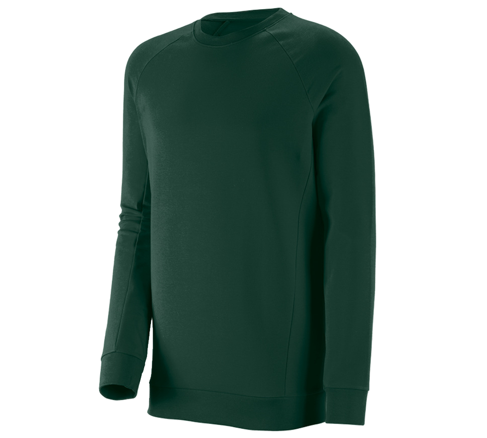 Trička, svetry & košile: e.s. Mikina cotton stretch, long fit + zelená