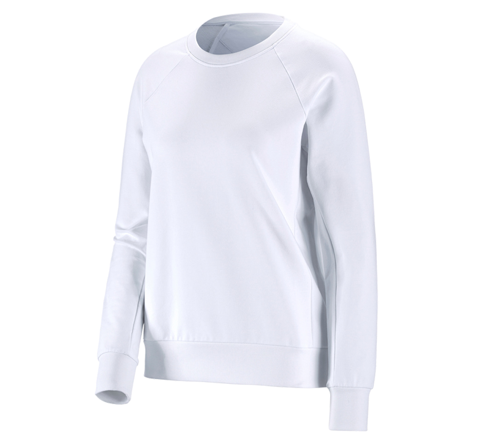 Trička | Svetry | Košile: e.s. Mikina cotton stretch, dámská + bílá