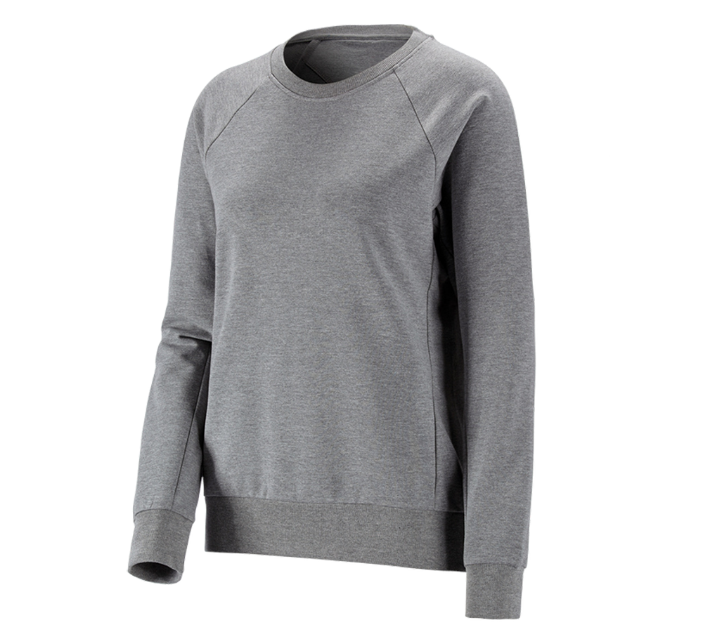 Trička | Svetry | Košile: e.s. Mikina cotton stretch, dámská + šedý melír