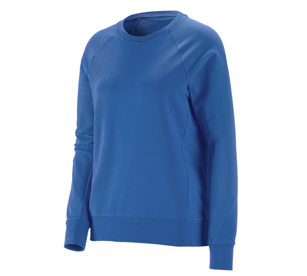 Trička | Svetry | Košile: e.s. Mikina cotton stretch, dámská + enciánově modrá