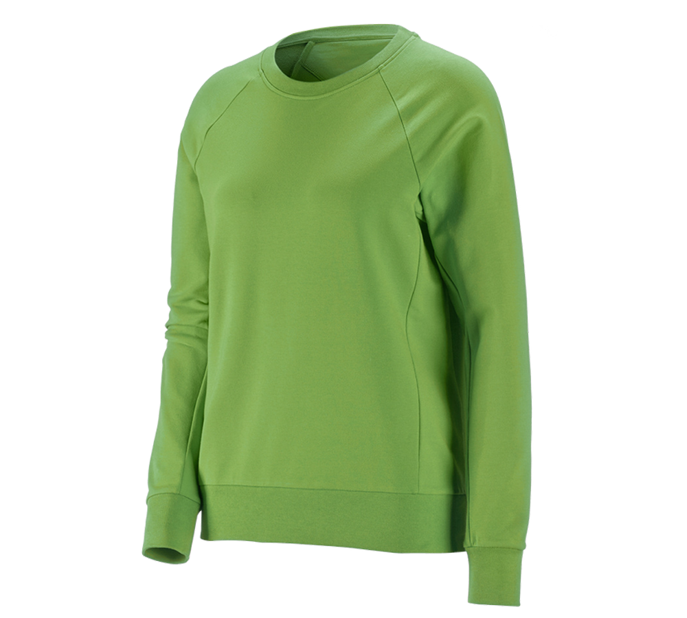 Trička | Svetry | Košile: e.s. Mikina cotton stretch, dámská + mořská zelená