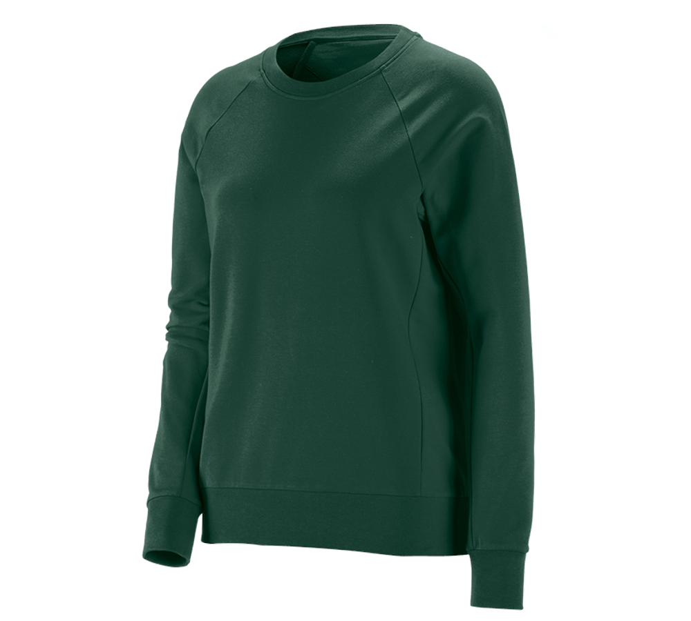 Trička | Svetry | Košile: e.s. Mikina cotton stretch, dámská + zelená