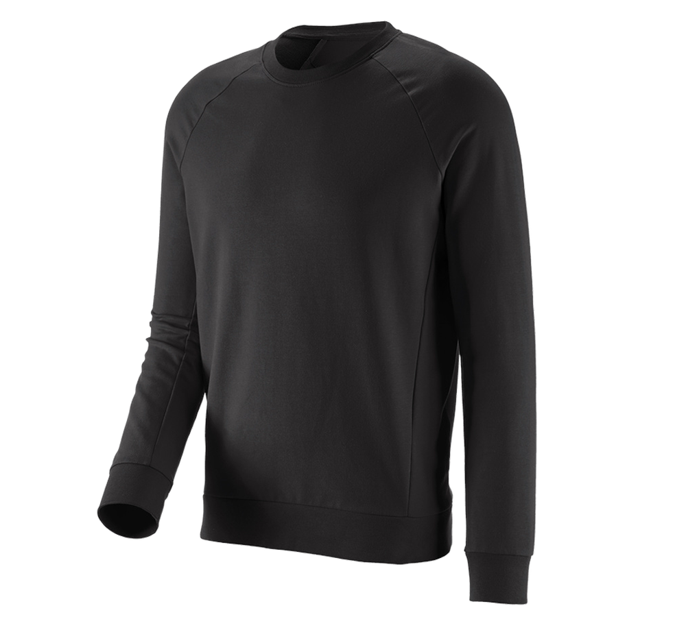 Trička, svetry & košile: e.s. Mikina cotton stretch + černá