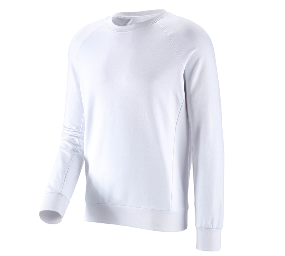 Trička, svetry & košile: e.s. Mikina cotton stretch + bílá