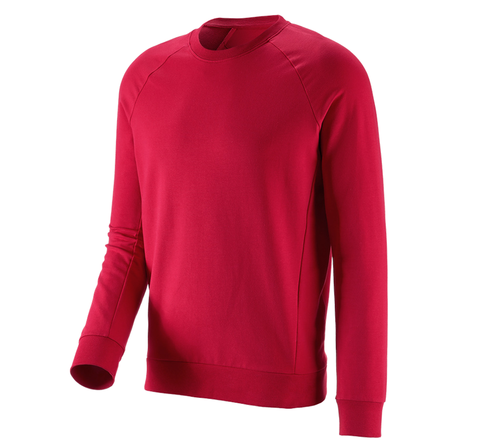Trička, svetry & košile: e.s. Mikina cotton stretch + ohnivě červená