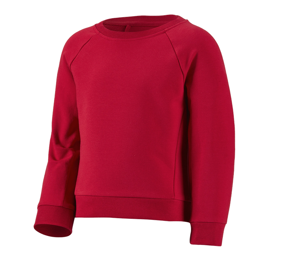 Trička | Svetry | Košile: e.s. Mikina cotton stretch, dětská + ohnivě červená