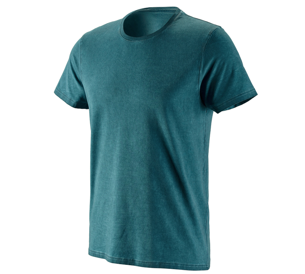 Trička, svetry & košile: e.s. Tričko vintage cotton stretch + tmavě kyanová vintage