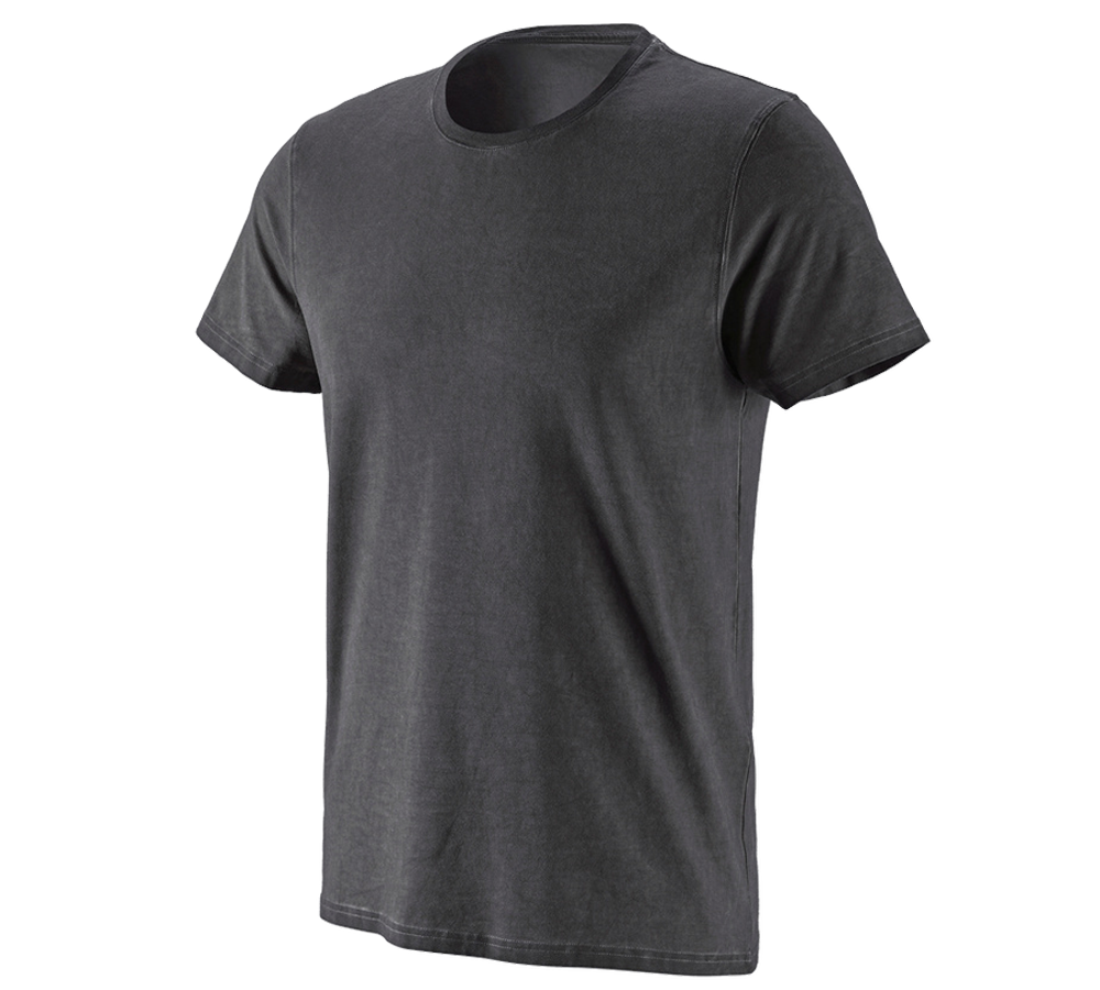 Trička, svetry & košile: e.s. Tričko vintage cotton stretch + oxidově černá vintage