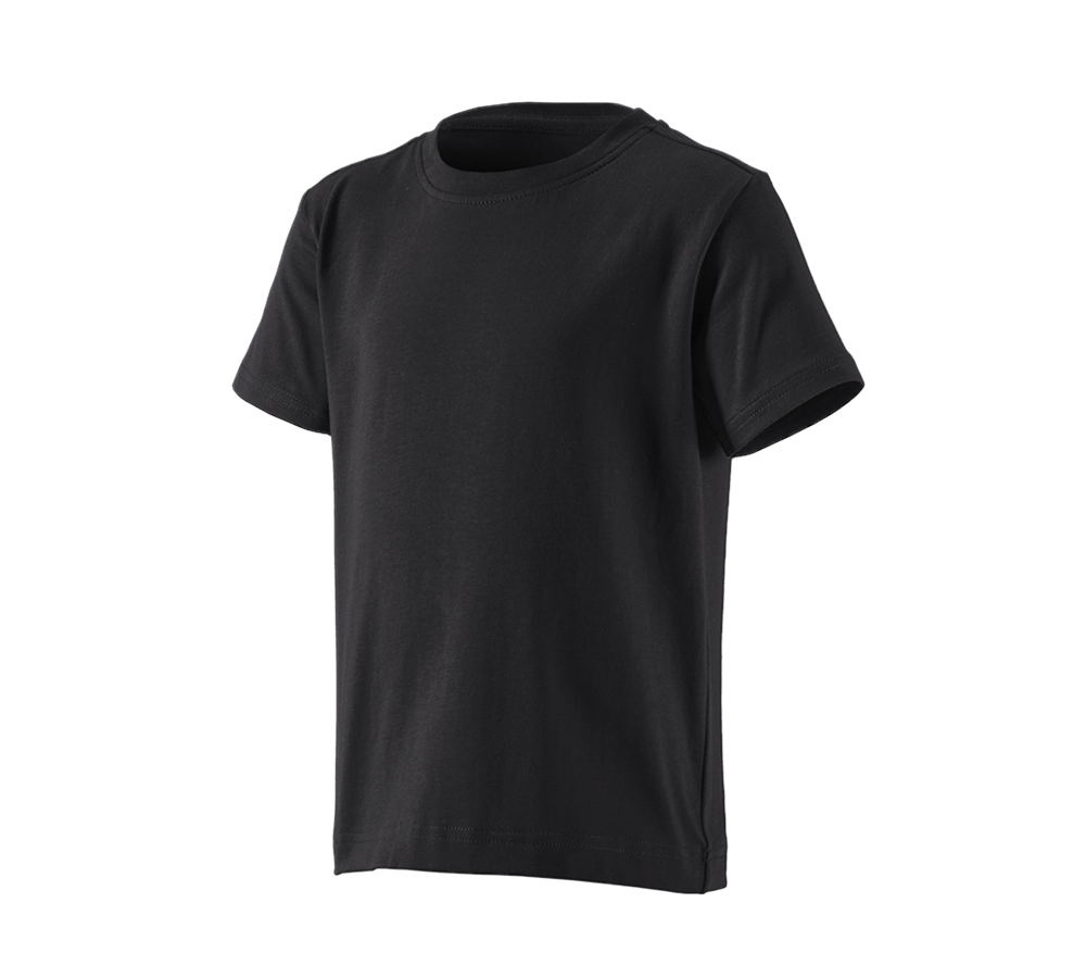 Trička | Svetry | Košile: e.s. Tričko cotton stretch, dětská + černá