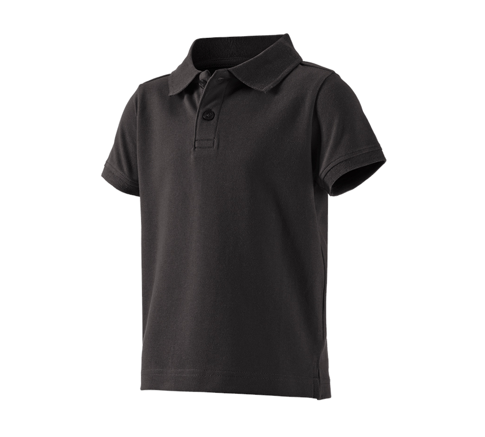 Trička | Svetry | Košile: e.s. Polo-Tričko cotton stretch, dětská + černá