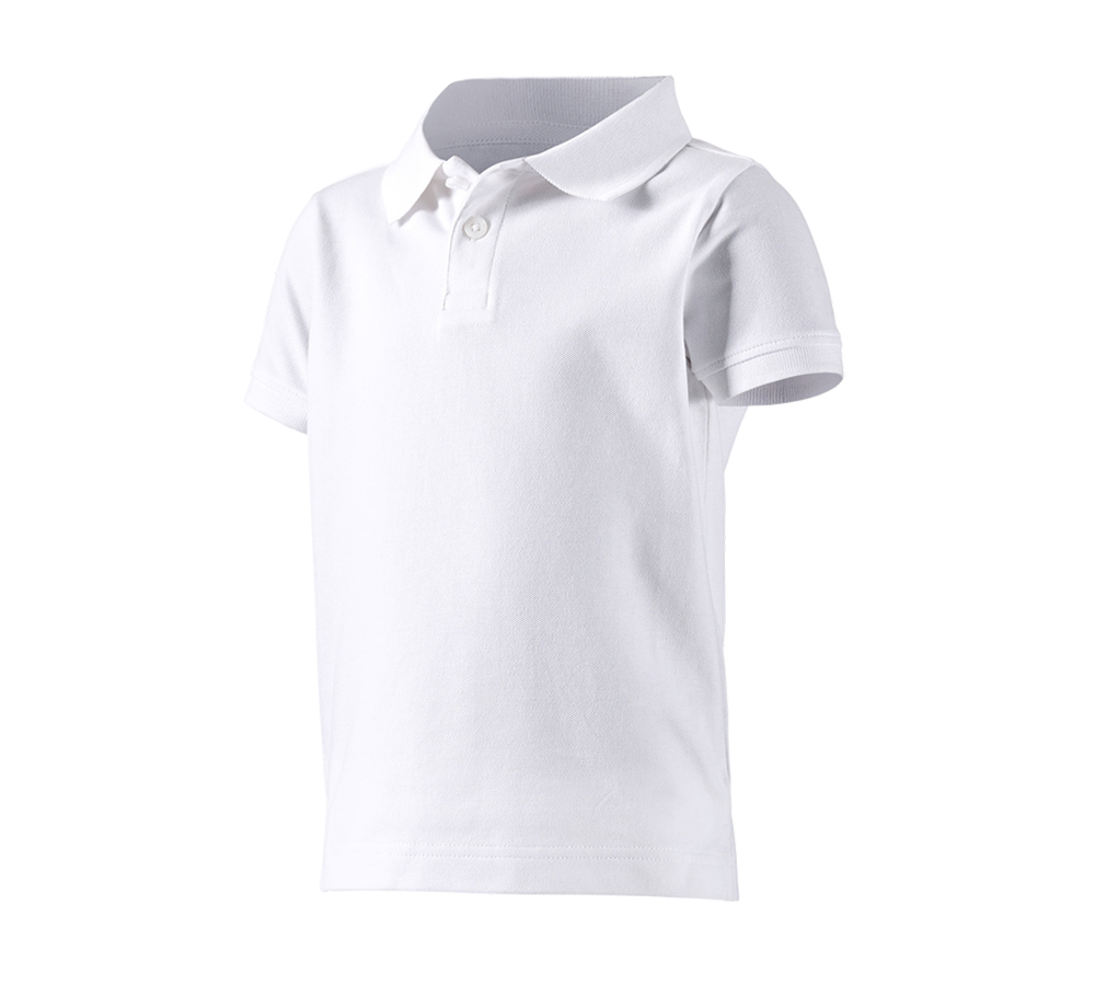 Trička | Svetry | Košile: e.s. Polo-Tričko cotton stretch, dětská + bílá