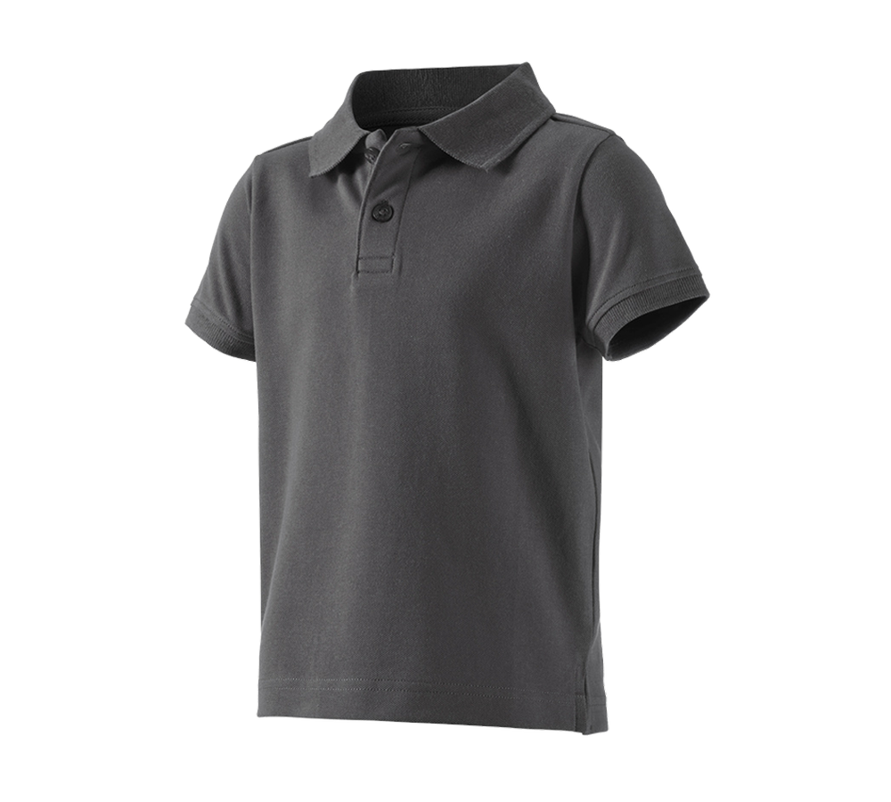 Trička | Svetry | Košile: e.s. Polo-Tričko cotton stretch, dětská + antracit