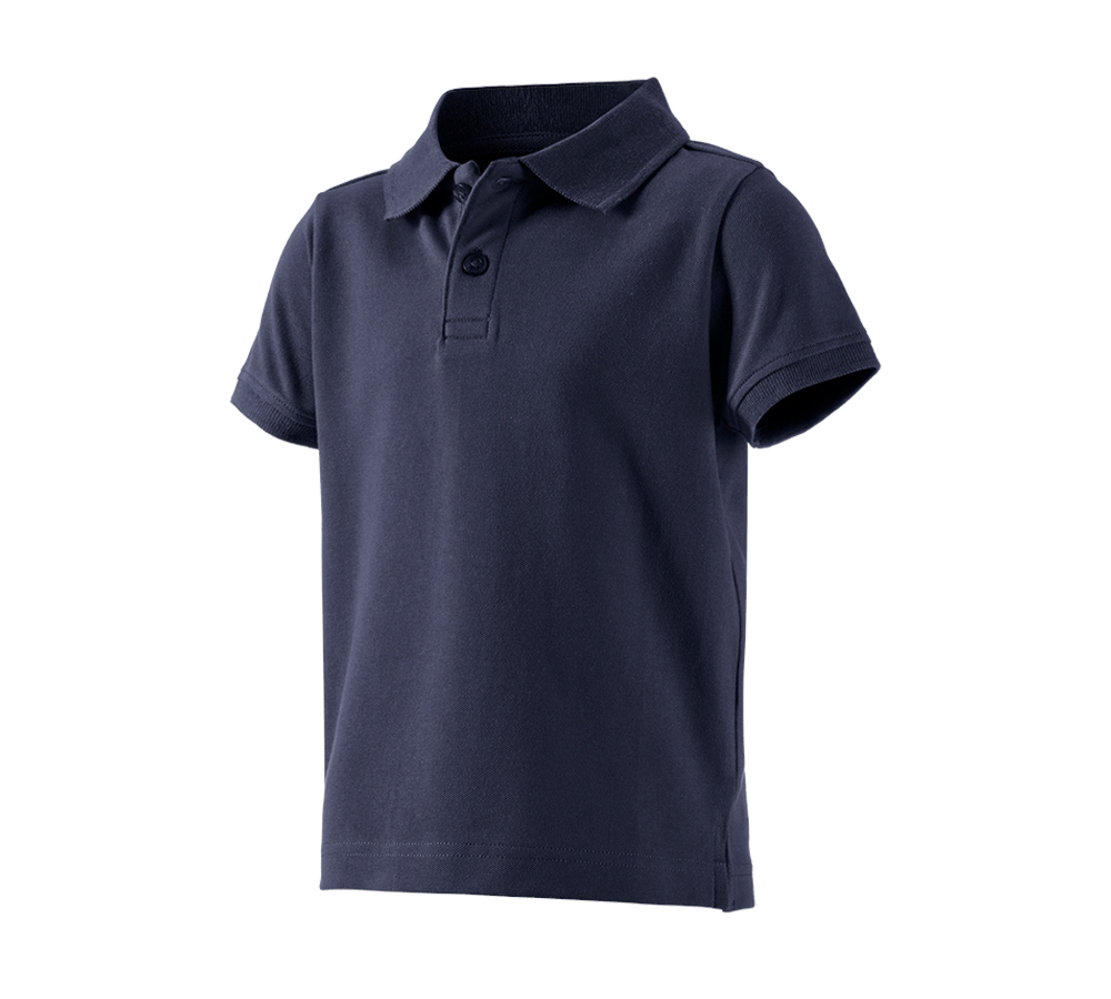 Trička | Svetry | Košile: e.s. Polo-Tričko cotton stretch, dětská + tmavomodrá