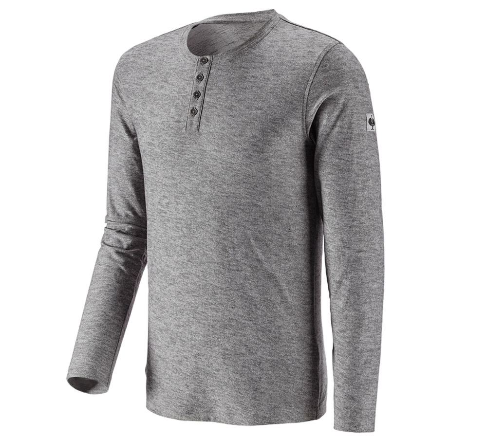 Trička, svetry & košile: Triko s dlouhým rukávem e.s.vintage + černá melanž
